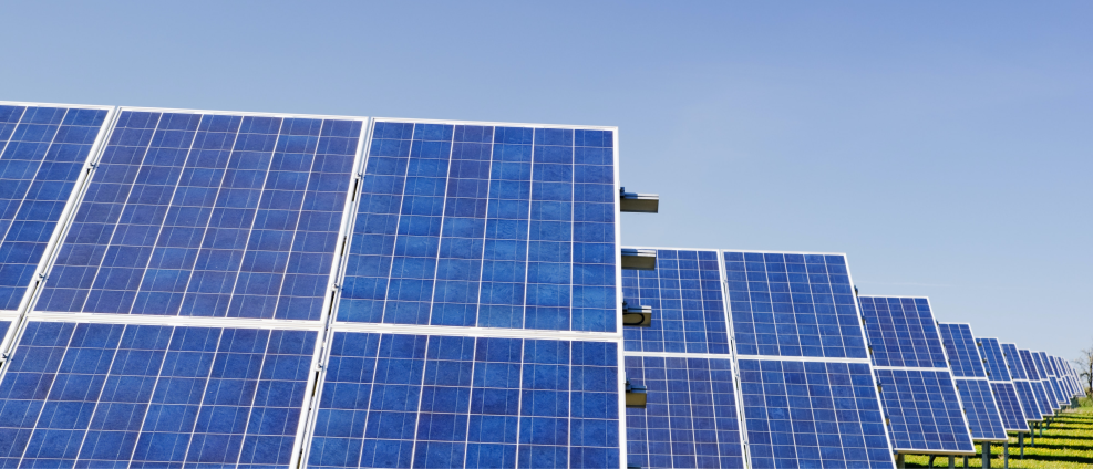 Painéis de energia solar, para geração de energia limpa e sustentável